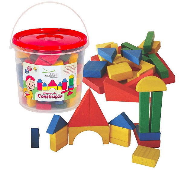 Blocos de Construção - Balde c/80 pçs.