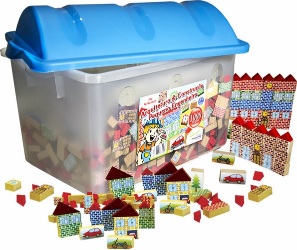 Baú Pequeno Engenheiro c/1000 pçs. em MDF