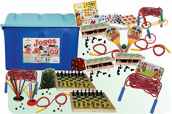 Baú Jogos c/20 pçs. Diversos