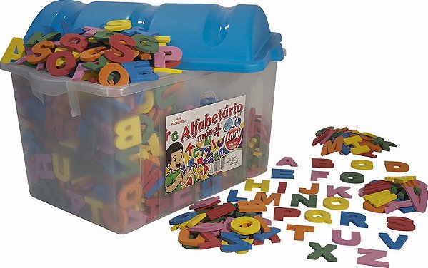 Baú Alfabetário Móvel em EVA 6mm c/1000 pçs.