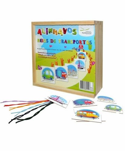 Alinhavos Meios de Transportes - Cx. c/06 pçs. + 06 Cadarços