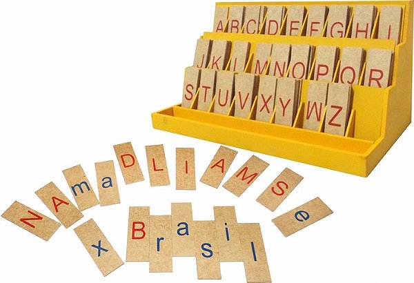 Alfabeto Móvel Degrau  Letra de forma