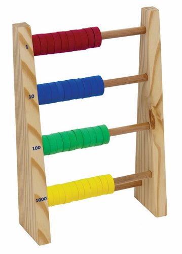 Ábaco Fechado - base 30x27 c/40 argolas em EVA