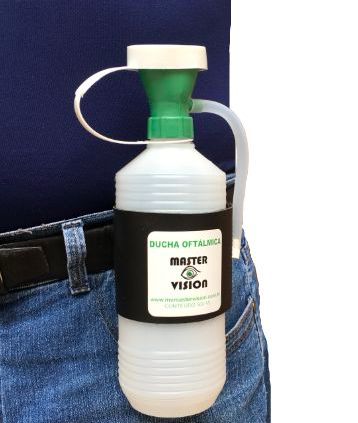 Ducha oftálmica fixação cintura
