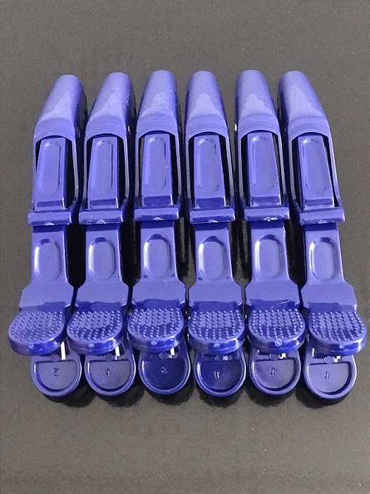 PRESILHA DE  CABELO JACARÉ (AZUL)