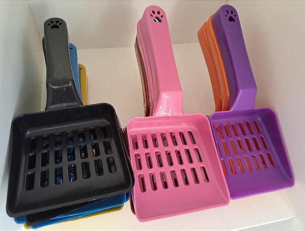 PÁ HIGIÊNICA SIMPLES AREIA GATO