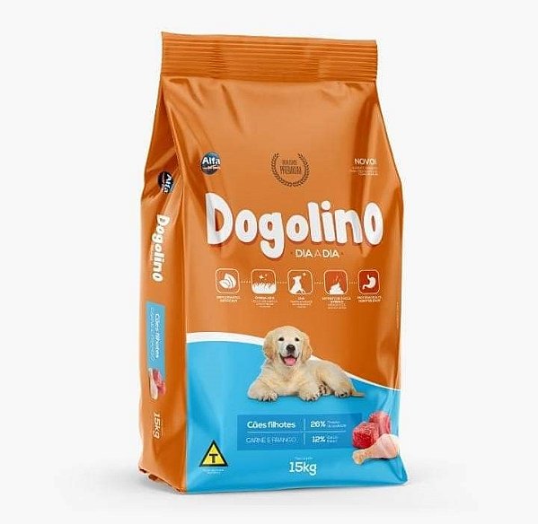 RAÇÃO DOGOLINO PREMIUM CÃES FILHOTES - 15KG