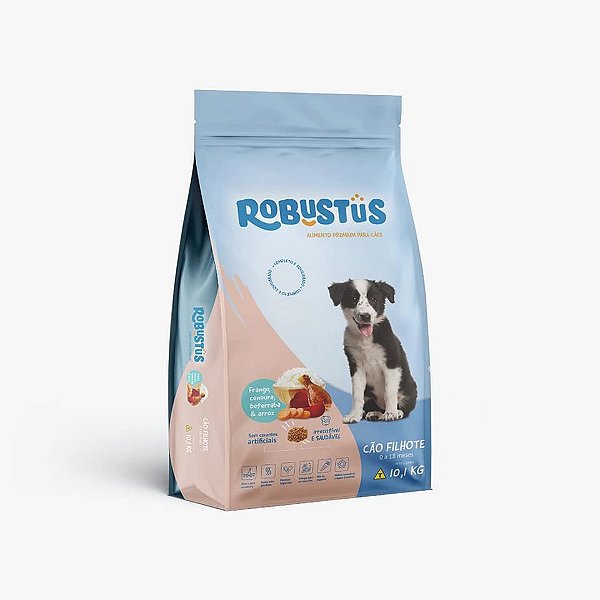 RAÇÃO ROBUSTUS PREMIUM CÃO FILHOTE - 10,1KG