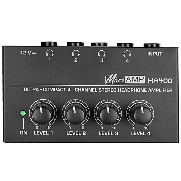 Amplificador para Fones MicroAmp HA400 4 canais