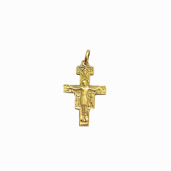 Pingente em Ouro 18k Cruz com Cristo