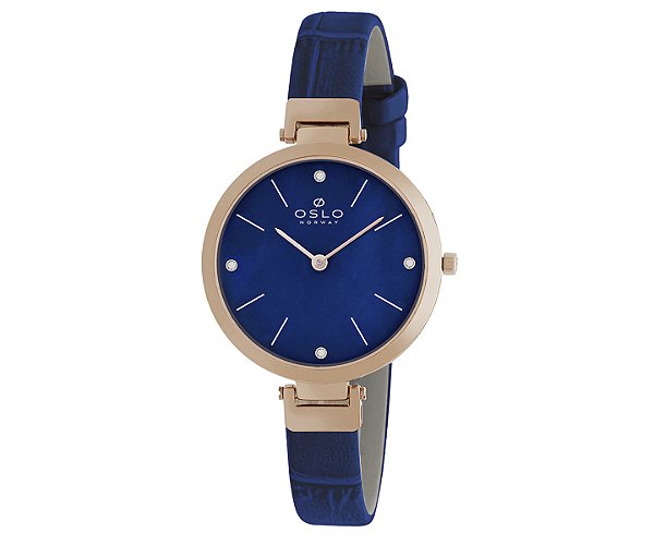 Relógio Oslo Slim Feminino Azul OFRSCS9T0002