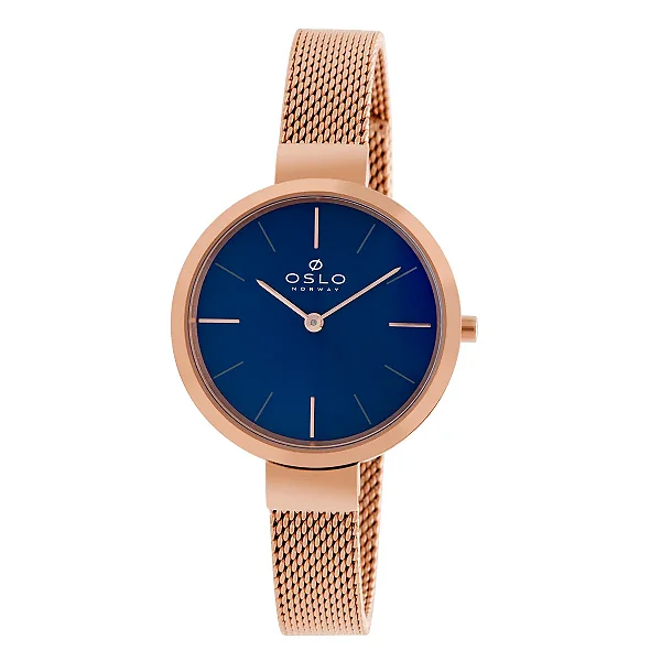 Relogio Oslo Slim Feminino Rosê Gold OFRSSS9T0001