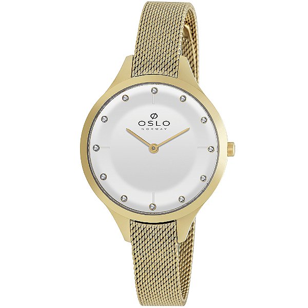 Relógio Oslo Slim Feminino Dourado OFGSSS9T0019