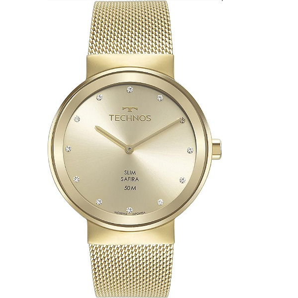 Relógio Technos Feminino Slim Dourado - 1L22WMK/1X