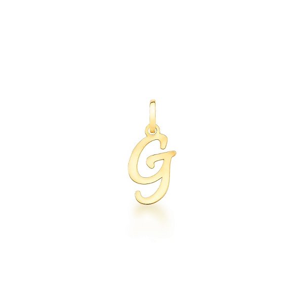 Pingente Letra "G" em Ouro 18k