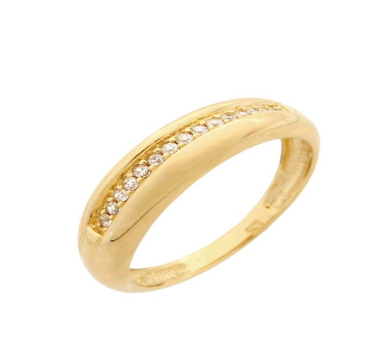 Anel Cravejado com Zircônias