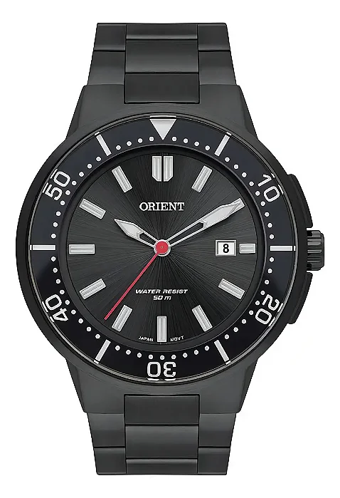 Relógio Orient Masculino MPSS1047 P1PX Preto Aço Inox Original