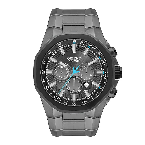 Relógio Orient XL Masculino MYSSC017 Solar Cronógrafo