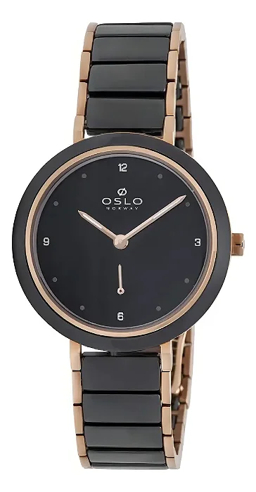 Relógio Oslo Feminino Preto OFTKKSVD0001 Cerâmica Safira