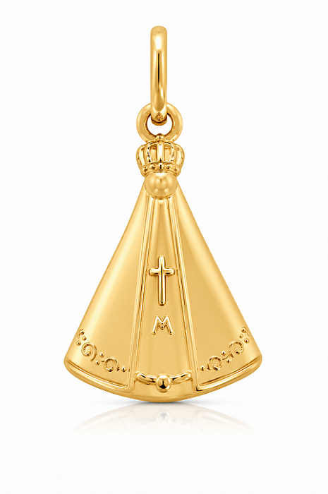 Pingente Nossa Senhora Aparecida | Joia Religiosa de Fé e Proteção