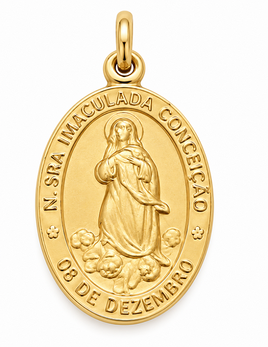 Medalha Nossa Senhora da Imaculada Conceição em Ouro