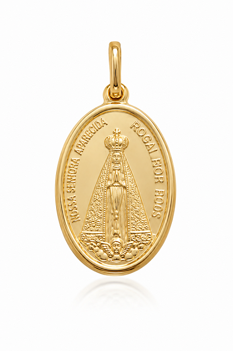 Medalha Nossa Senhora Aparecida em Ouro