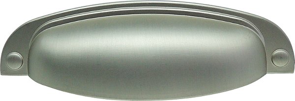 Puxador Concha Vivaro 115 - Prata Fosco- 96MM