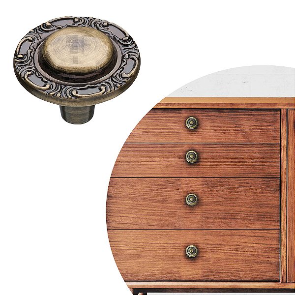 Puxador Colonial 116 - Antique - 31MM