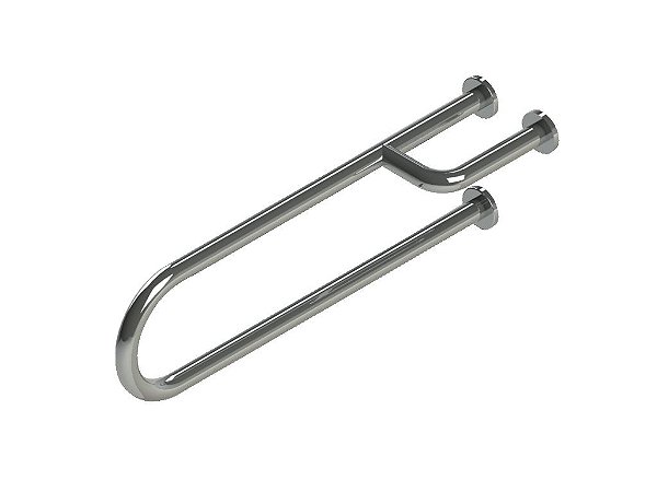 Barra de Apoio - Suporte de Apoio Fixo - Direito - BA-8024 - Escovado - 80 cm