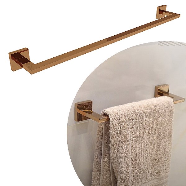 Porta Toalha - 60 cm - Eterna Red Gold