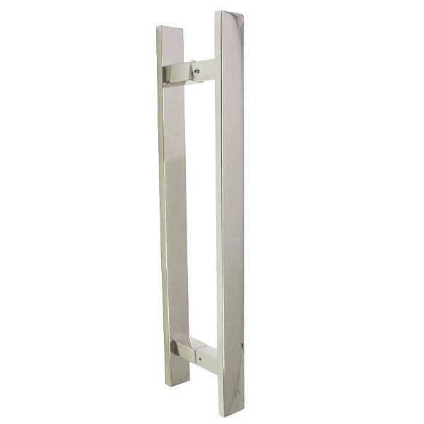 Puxador Duplo DF 933-Inox 202 - Polido - 40 cm
