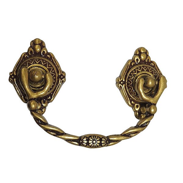 Puxador Colonial 171 - Dourado Antigo - 64MM