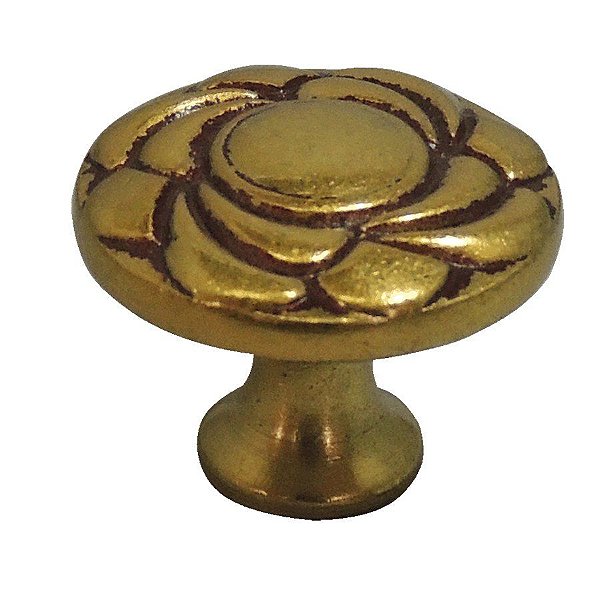 Puxador Colonial 173 - Dourado Antigo - 25MM