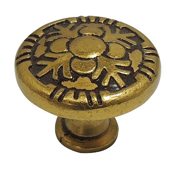 Puxador Colonial 176 - Dourado Antigo - 25MM