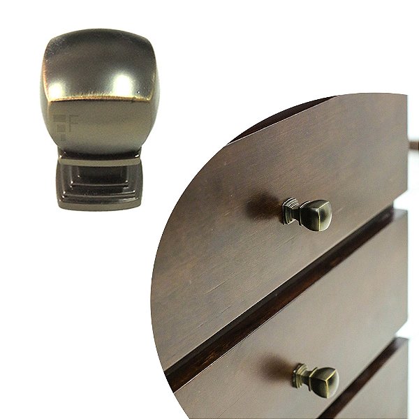 Puxador Colonial 213 - Antique- 22X22MM