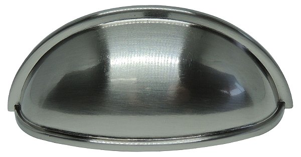 Puxador Concha Vivaro 220  - Escovado - 76MM