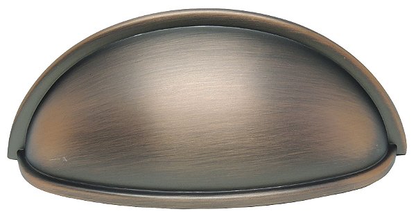 Puxador Concha Vivaro 220 - Cobre Velho - 76MM