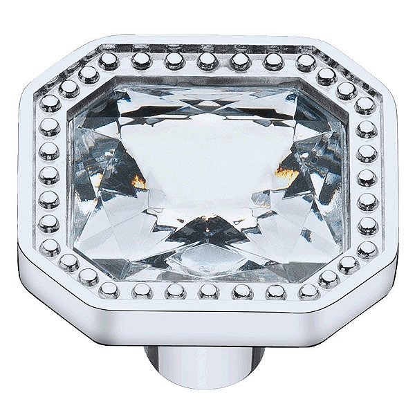 Puxador Cristal - IL 4490 - Cromado - 32MM