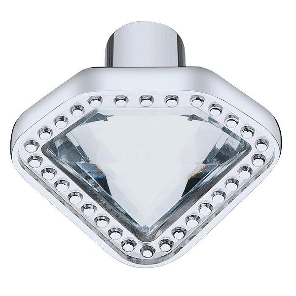 Puxador Cristal - IL 4492 - Cromado - 33MM