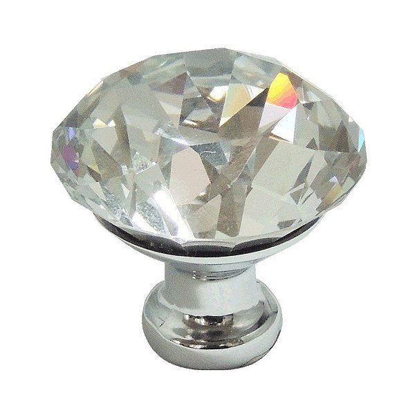 Puxador Cristal - IL 4525 - Cromado - 30MM
