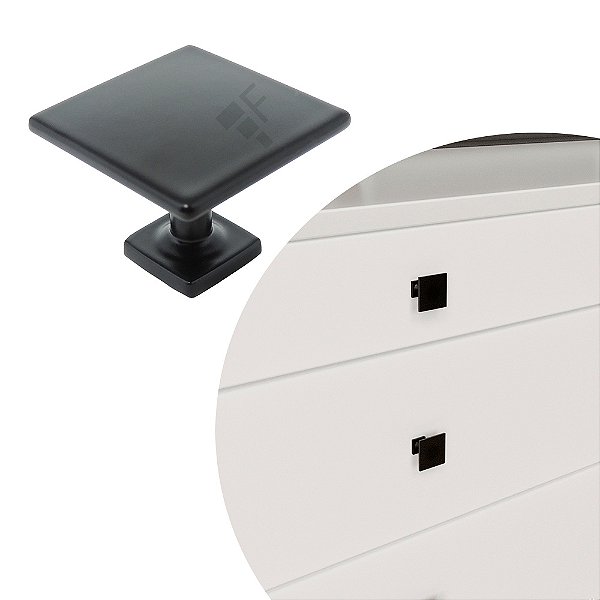 Puxador Dritto IL 2249 - Preto - 22MM