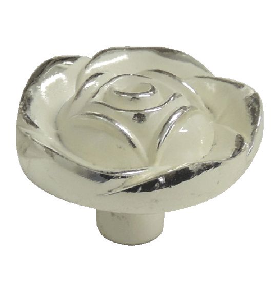 Puxador Provençal - 165 - Botão - Prata - 31MM