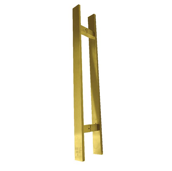 Puxador Duplo DF 926-Inox 202 - Dourado - 60 cm