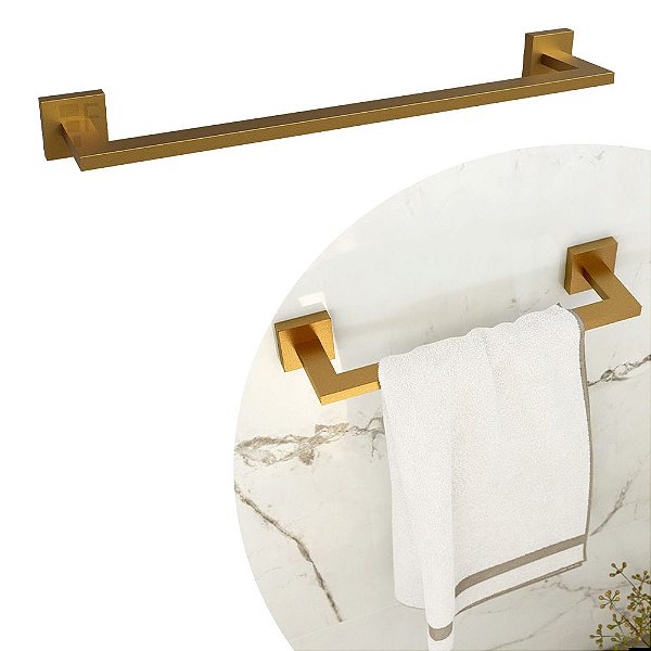 Porta Toalha - 30 cm - Eterna Gold Matte
