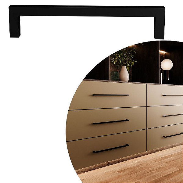 Puxador  IL 811 - Preto - 392MM