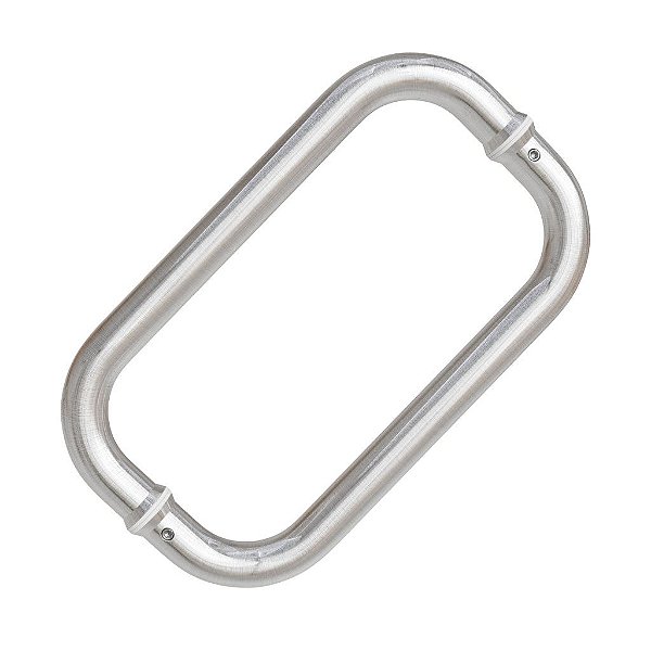 Puxador Duplo DF 909-Inox 202 - Escovado - 40 cm