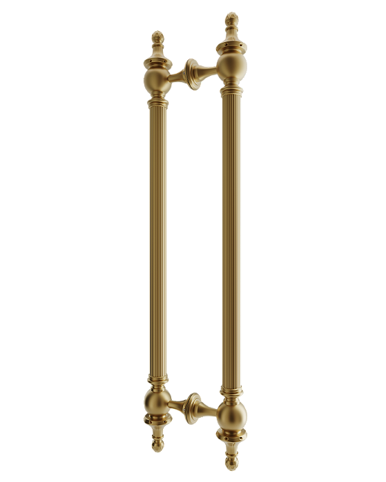Puxador Duplo DF 919 - Dourado Matte - 60 cm