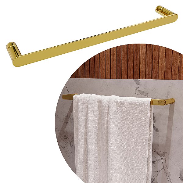 Porta Toalha - 30cm - Solano Gold