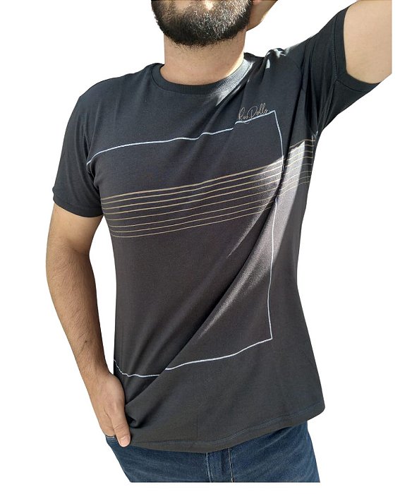 Camiseta RM POLLO Estampada Grafite