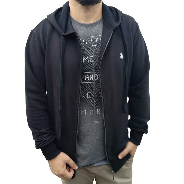 Jaqueta Moletom Preto Trotter